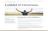 Faithful & Victorious - Vancouver Chinese Baptist Church · Faithful & Victorious Prayer Devotional - Day 5 By: Alfred Au Reminders of Faithfulness Faithfulness is a characteristic