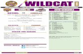 WILDCAT - Bethel University · 2020. 6. 25. · football began October 26th, 1894, against Peabody College with a 6-6 BETHEL UNIVERSITY / WILDCATS / FOOTBALL GAME NOTES NAIA POLL