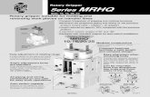 Rotary Gripper Series MRHQ · Rotary Gripper Series MRHQ Size: 10, 16, 20, 25 Rotary gripper suitable for holding and reversing work pieces on transfer lines Auto switch capable All