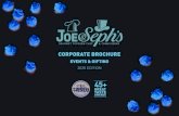 CORPORATE BROCHURE - joeandsephs.ie€¦ · corporate brochure events & gifting 2020 edition great taste awards 45+ contents 03 corporate overview 04 events bespoke branded gourmet