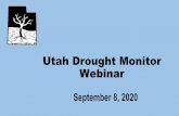 Webinar Utah Drought Monitor...Sep 08, 2020  · Prepared by NOAA, Colorado Basin River Forecast Center Sat Lake City, Utah, Month to Date Precipitation - September 08 2020 Aver ed