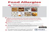 Food Allergies - Maryland...Any food equipment used in the processing of allergy-free foods must be thoroughly cleaned and sanitized prior to use. All utensils (i.e., spoons, knives,