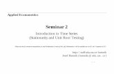 Seminar 2 - Welcome to UTIAstaff.utia.cas.cz/barunik/files/appliedecono/Seminar2.pdf · Seminar2.nb 11. Unit Root Tests in JMulti - ADF ADF test - Dy t =fy t-1 +u H 0:f=0 versus H