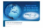 ETSI TC ITS WORKSHOPdocbox.etsi.org/Workshop/2011/201102_ITSWORKSHOP/04_COOPE… · WG1 work scope and work method Current work scope • WG1 focus on the applications and facilities
