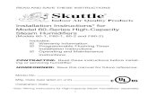 Installation Instructions* for Model 60-Series High ......Pages under “Heating & Air Conditioning Contractors” for an alternative dealer. • If these attempts fail, email Skuttle