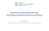 Blockchain-based Invoice Factoring: from Business ... · Invoice #1 Invoice #2 … Buyer Factor Seller t e e us negotiate factoring terms PSP Payments mediation and routing Permissioned