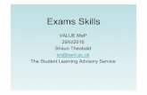 Exam Skills V MaP 16.ppt [Read-Only]€¦ · • Exam requirements - student card - writing materials ... presentation • Concise, fluent argument and logical answer. What are Examiners