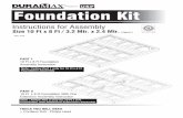ROSE IN STORE SEDS Foundation Kit - Duramax...ROSE IN STORE SEDS A Product of S P C nstrctions or Assel S10F8F 3224 Appro. Foundation Kit 70 TLSLLEE Corless rill hilips Hea ART1 10