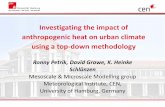 Investigating the impact of anthropogenic heat on urban ... · Quah and Roth (2012): Diurnal and weekly variation of anthropogenic heat emissions in a tropical city, Singapore Anthropogenic