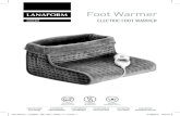 Foot Warmer - LA180401 - 002 - 2017 - Notice - K - 1.0• Ensure that the control unit is set to the “0” position. • Disconnect the electric plug. • Let the electric Foot Warmer