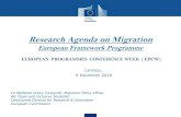 Research Agenda on Migration - UCY · Organised by DG Research and Innovation "Understanding and Tackling the Migration Challenge: The Role of Research" (DG RTD, Brussels 4-5 February