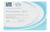 Promotion SpA - Responsible Jewellery Council · Promotion SpA. CoC Certification Scope CoC Certification is open to RJC Members and/or Entities under their Control. The CoC Certification