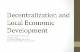 Decentralization,and Local,Economic Development,...Hypotheses(1) • Decentralizaon%notalways%generate%the%local%economic% development,%butwith%the%sound%condiIons%itcan%encourage%