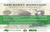Dem Bones 2017 - University of South Floridaforensics.usf.edu/data/dembones2017.pdfBone Identification and the Latest Lab Techniques in Human Identification Coming in Spring 2018!