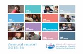 Annual report 2015-16 · Annual report 2015-16 WE DEBATE WE COLLABORATE WE INNOVATE WE DELIVER WE QUESTION WE CARE WE HELP WE CREATE. ... the ‘customers’ this AHSN was established