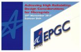 Achieving High Reliability: Design Considerations for Microgridsmicrogrid-symposiums.org/wp-content/uploads/2017/03/Asia... · 2017. 11. 1. · > Basic Design Considerations v Further