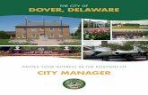 THE CITY OF DOVER, DELAWARE - Mercer Group, Inc · Dover is a full-service City, providing police protection, street maintenance, sanitation, recreation, library, electric power generation