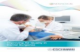 Improving Air Quality in Dental Surgeries · procedures conducted daily in dental offices like ultrasonic scaling, tooth extractions, implant surgery and root canals generate pathogenic