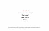 Living things and their habitats –Block 2LvH Animal Habitats… · 2018. 7. 13. · Year 2 Science Living things and their habitats – Block 2LvH – Animal Habitats Session 3.