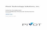 Pivot Technology Solutions, Inc. · Pivot Technology Solutions, Inc. 2020 Q2 Interim Condensed Consolidated Financial Statements Page 3 Pivot Technology Solutions, Inc. Interim Condensed
