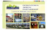 DOWNTOWN AKRON PARTNERSHIP · 3 • Stakeholders performed an analysis on the need to connect 750,000 visitors that use the Towpath through Downtown annually. A focus group was formed