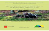 FACTORS AFFECTING BROWN BEAR HABITUATION TO … and publications/Jerina et al - TeleBear...Factors affecting brown bear habituation to humans: a GPS telemetry study 2 feeding sites