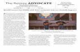 The Retiree ADVOCATE - Psarapsara.org/wp-content/uploads/2016/02/July2018AdvocateWeb.pdf · 02/07/2016  · The Retiree ADVOCATE PSARA EDCATI FD Vol III o uly The Monthly Publication