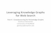 Leveraging)Knowledge)Graphs) for)Web)Search)consisting of 5 entities, and a second, continuous training phase, consisting of 5% of the other entities being o↵ered to the workers