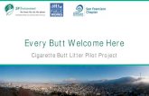 Every Butt Welcome Here...Straws Suck, in 2015 urging SF to pass a plastic straw ban. • We went door to door asking restaurants, bars and institutions to stop using plastic straws.