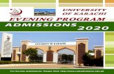 Our Vision - University of Karachi · Vice Chancellor Prof. Dr. Khalid Mehmood Iraqi 2454 99261336-7 Registrar Prof. Dr. Saleem Shahzad 2233 99261344 In Charge Directorate of Admissions