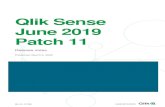 Qlik Sense ReleaseNotes€¦ · 2020-03-05  · Resolved issues Qlik Sense June 2019 comes with fixes for the issues described below. June 2019 patch 10 Reload task could fail when