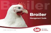 COBB-VANTRESS€¦ · The Cobb Broiler Management Guide is intended as a reference source and supplement to your own flock management skills so that you can obtain consistent good