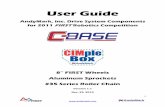 2011 Drive System User Guide v1 - AndyMarkfiles.andymark.com/2011 Drive System User Guide v1.1.pdfEach registered FRC team will receive parts for one 2011 C-base, two CIMple Boxes,