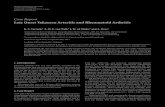 Case Report LateOnsetTakayasuArteritisandRheumatoidArthritisdownloads.hindawi.com/journals/crim/2012/523218.pdf · Bechterew disease, Buerger disease (thromboangiitis obliter-ans),andKawasakidisease.Mostofthesediseaseshaveother