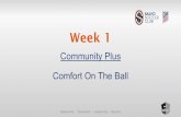 Community Plus Week 1 - SportsEngineWeek 1 Community Plus Comfort On The Ball Ownership • Teamwork • Leadership • Respect Dribbling –Knock Out With Adjustments Circle 15 Yards