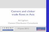 Cement and clinker trade flows in Asiacementdistribution.com/wp-content/uploads/2016/10/... · coastal cement plants South Korea Production 50 mt Exports by water 4,3 mt Domestic