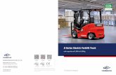 A Series Electric Forklift Truck · 2020. 6. 19. · A Series 1.0-3.5t Electric Forklift Speciﬁcation Distinguishing mark Weight Tyres, chassis Dimensions Performance data Electric
