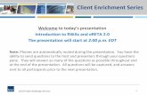 Introduction to RWAs and eRETA 2.0 The presentation will ......The presentation will start at 2:00 p.m. EDT Note: Phones are automatically muted during the presentation. You have the