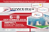Asia 2018 OWERe The 8th Editionxasiapowerexpo.com/download/Brochure Powerex Asia... · Thailand International Energy Conference 2018 ... (126,150 GWh) in 2016. Coal-fired thermal