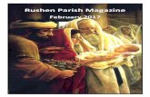 Rushen Parish Magazine · Rushen Parish Magazine February 2017 . 2 Contact Details for Rushen Parish Mr PCC Se Vicar: Rev’d Joe Heaton (rev.joeheaton@gmail.com) 832275 ... up to