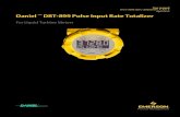 Daniel DRT-899 Pulse Input Rate Totalizer · User manual P/N 3-9008-800 / LIM6830DN_A, Rev A April 2015 Daniel ™ DRT-899 Pulse Input Rate Totalizer For Liquid Turbine Meters