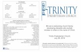 THE SESSION - Trinity Presbyterian Churchtpclouisville.net/wp-content/uploads/2018/07/bulletin-07-29-18.pdf · 7/29/2018  · Praise Him above, ye heavenly host; Praise Father, Son,