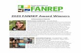 2020 FANREP Award Winners - anrep.ifas.ufl.edu FANREP Award Winners.pdf · The LIFE team revised existing middle-school labs to meet elementary curriculum standards, developed novel