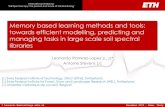 Memory based learning methods and tools: towards efficient ...€¦ · Memory-based learning methods and tools: towards efficient modelling, predicting and managing tasks in large
