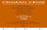 CRIMEAN CRIME - VDU · CRIMEAN CRIME consequences for the international law and politics § participants dr Łukasz Adamski Centre for Polish-Russian Dialogue and Understanding