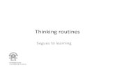 EVANS Thinking routines 2010 · Thinking routines Thinking routines focus on the establishment of structures that weave thinking into the fabric of the classroom and help to make