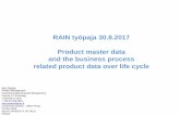RAIN työpaja 30.8.2017 Product master data and the business process related product ...lci.fi/wp-content/uploads/2016/05/RAIN_Product_master... · 2017. 9. 11. · RAIN työpaja
