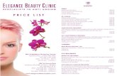 PricelistSept2015 Side1 - Elegance Beauty Clinic · 2015. 10. 12. · Fine Lines & Wrinkles Acne Scarring Stretch Marks Pigmentation Deeper Frown & Lip Lines Dull & Congested skin.
