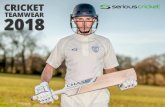 TEAMWEAR 2018…teamwear and leisure ranges. Serious Cricket want you to look and feel good when taking the field! By manufacturing our own kit ranges, we are in complete control of