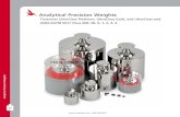 Analytical Precision Weights - Cole-Parmer · 2018. 7. 1. · 31 Metric Analytical Precision Weights Weight Sets Weight Set Configuration Information Troemner Analytical Precision
